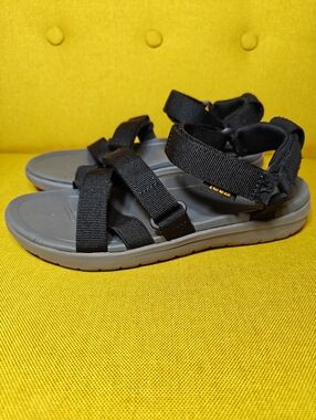 Teva Sanborn Mia Black Women's Strap Sandal Outdoor Shoes Size 7